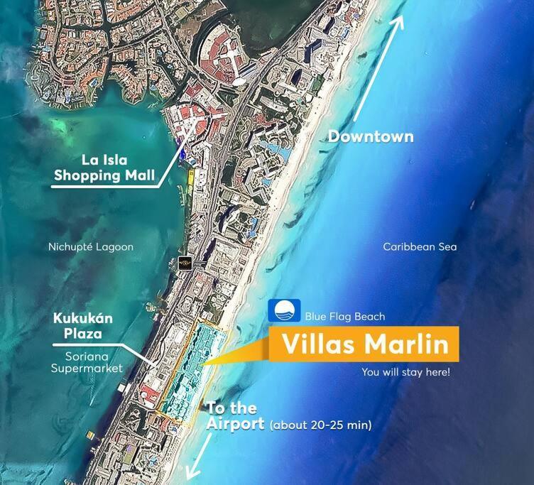 Villa Aurora Beautiful Beachfront Apartment Cancún Kültér fotó